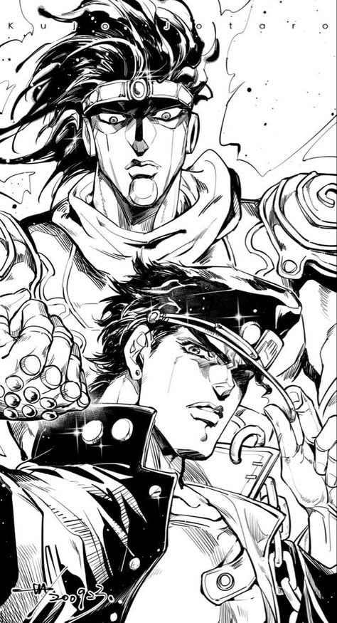 Easy Creative Drawings, Art Sketches Easy, Cool Sketch Ideas, Helloween Wallpaper, Madara Susanoo, Jojo Stardust Crusaders, Jojos Bizarre Adventure Jotaro, Creative Drawings, Jojo's Adventure