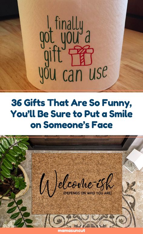 36 Gifts That Are So Funny, You'll Be Sure to Put a Smile on Someone's Face You never know when you'll be in the mood to gift something funny, so a list of really good gag gifts is always important to have in your arsenal. 2 Funny Gifts To Give, Creative Funny Gifts, Best Birthday Gifts For Women Friends, Getting Old Gift Basket Funny, Funny Survival Kit Ideas Hilarious, Funny Diy Gift Ideas, Funny Gift Box Ideas, Joke Gifts For Friends, Funny Gifts For Women Friends