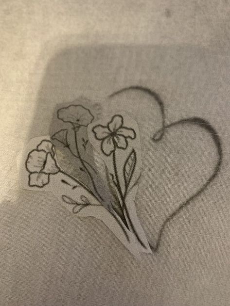 Tattoo Over Birth Mark, Heart Birth Flower Tattoo, Infinity Birth Flower Tattoo, Heart And Birth Flower Tattoo, Heart With Birth Flowers Tattoo, Birth Flower Heart Tattoo, Heart Blooming Flowers Tattoo, Flowers Coming Out Of Heart Tattoo, Flowers Growing Out Of Heart Tattoo