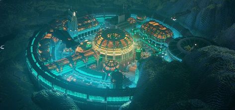 Minecraft Underwater, City Minecraft, Minecraft Structures, Bangunan Minecraft, Minecraft Modern, Cool Minecraft Creations, Minecraft Castle, Minecraft Room, Minecraft City