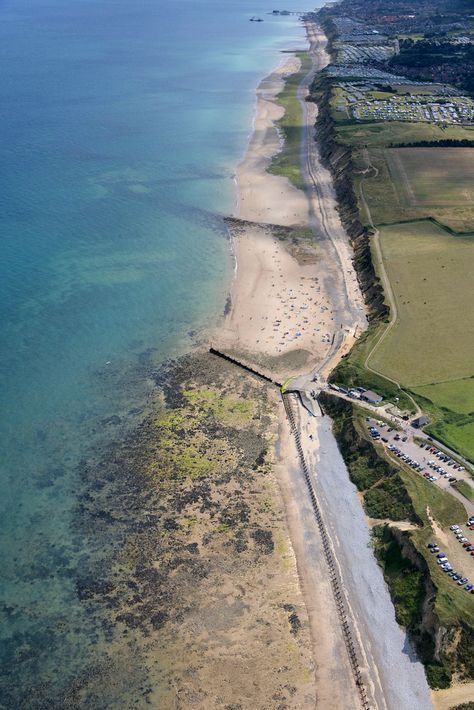 West Runton beach aerial image - North Norfolk coast British Coastline, North Norfolk, Norfolk Coast, Aerial Images, Aerial Photography, Aerial View, Norfolk