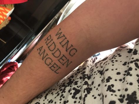 Wing Ridden Angel Tattoo Jahseh, Wingriddenangel Tattoo, Wing Ridden Angel Tattoo, What Is Real Will Prosper Tattoo, Weeping Angel Tattoo, Angel Tattoo Meaning, Gif Pic, Angle Tattoo, X Tattoo