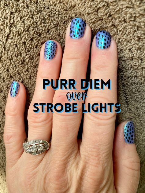 Color Street Purr Diem, Infinite Space Color Street, Nails Color Street, Color Street Ideas, Cool Nails, Street Nails, Strobe Lights, Street Design, Color Street Nails