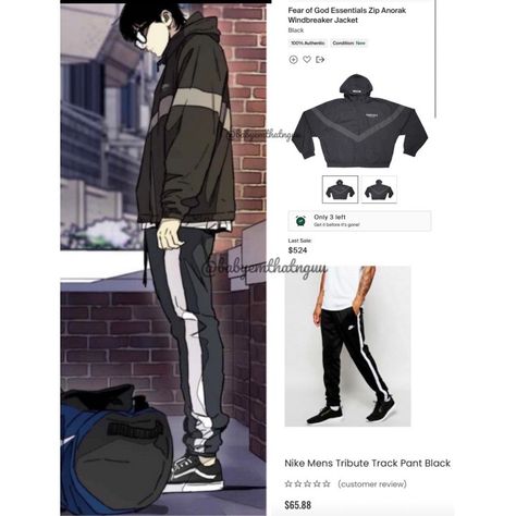 Manwha Outfits Men, Windbreaker Outfit Webtoon, Jay Jo Outfit, Ootd Meaning, Wind Breaker Outfit, Rainy Outfit, Jay Jo, Windbreaker Outfit, Windbreaker Fashion