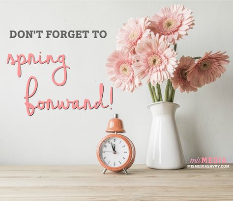 Daylight Savings Time Spring, Fall Back Time, Spring Forward Fall Back, Spring Ahead, Time Change, Daylight Saving, Days And Months, Sleep Tips, Spring Forward