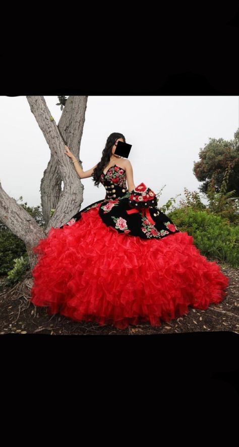 Red And Black Mexican Quinceanera Dresses, Chorro Quince Dresses Red, Red Black And White Quinceanera Dress, Black And Red Mexican Quince Dress, Black Charo Quince Dress, Charro Quinceanera Dresses Red And Black, Red And Black Quinceanera Dresses Mexican, Black Charro Quince Dress, Black And Red Quince Dress