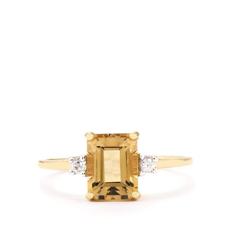 An adorable Ring from the Jacque Christie collection, made of 9K Gold featuring 1.64cts of amazing Champagne Danburite and White Zircon. Danburite Ring, Jewelry Online, Gold Ring, Cufflinks, Gold Rings, Champagne, Auction, Places To Visit, Gems