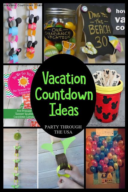 Party Through the USA: Vacation Countdown Ideas Diy Countdown Ideas, Cute Countdown Ideas, Cruise Countdown Ideas, Fun Countdown Ideas, Summer Countdown Ideas, Retirement Countdown Ideas Calendar, Count Down Ideas, Retirement Countdown Ideas, Vacation Countdown Ideas