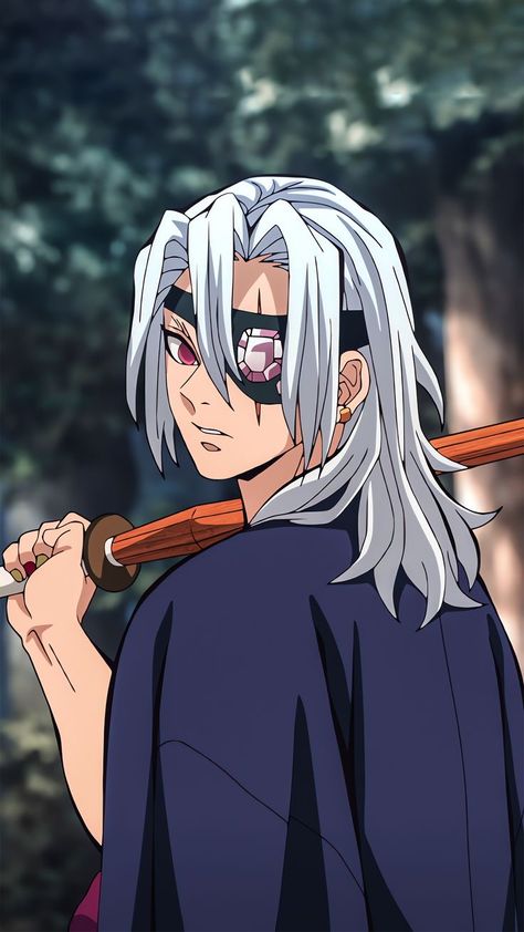 An Anime, White Hair, Anime Character, Demon Slayer, Anime, Hair, White