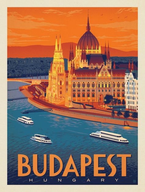 Click on photo to find a curated collection of vintage travel posters! Budapest Travel Poster, Stockholm Travel, City Posters, Budapest Travel, Travel Advertising, Vintage Poster Design, Travel Vintage, Retro Posters, Travel Postcard