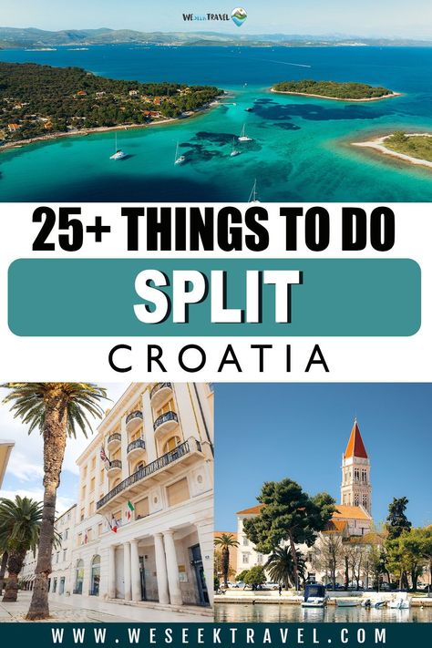 From exploring the 4th-century Diocletian Palace to island hopping and beach chasing on the Adriatic Coast– here are the best things to do in Split, Croatia! | what to do in split croatia | what to see in split croatia | best things to do in split croatia | split croatia things to do in | split best places to visit | split croatia travel Diocletian's Palace, Travel Croatia, Croatia Travel Guide, Dominic Cooper, Croatia Holiday, Visit Croatia, Split Croatia, Plitvice Lakes, Backpacking Europe