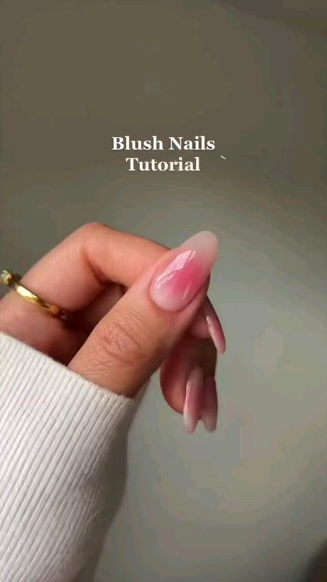 Blush Nails art Nails care Nails 2023 trending Korean Nail Art, Asian Nails, Gel Nails Diy, Korean Nails, Blush Nails, Pretty Gel Nails, Soft Nails, Nails 2023, Art Nails