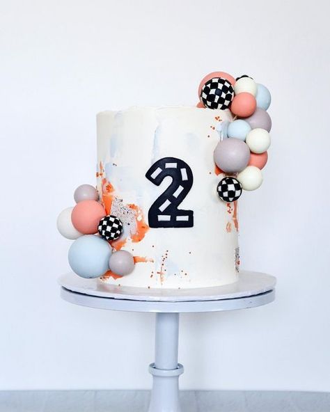 Two Fast Birthday Cake Diy, Buttercream Race Car Cake, Two Fast Birthday Cake Buttercream, 2 Fast Birthday Cake Ideas, Two Fast Smash Cake, 2fast Birthday Cake, Buttercream Car Cake, Fast One Cake Ideas, Two Fast Cake Ideas