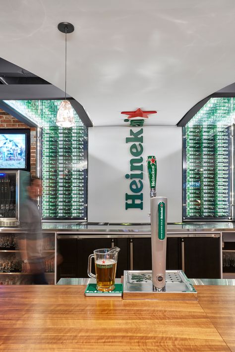 New Heineken Headquarters by Spector Group Prioritizes Collaboration | Interior Design Magazine Beer Heineken, White Plains New York, Beer Stand, Interior Design Colleges, Heineken Beer, Interior Design Institute, Brand Event, Interior Design School, Design Restaurant