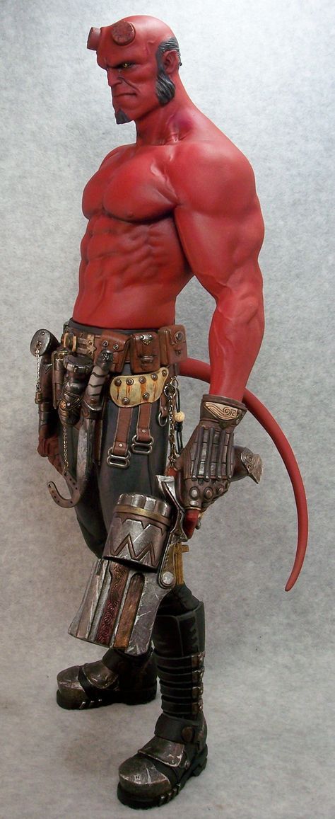 Hellboy Art, Character Statue, Mike Mignola, 3d Figures, Ange Demon, Dark Horse Comics, Figurative Sculpture, Dark Horse, Comic Heroes