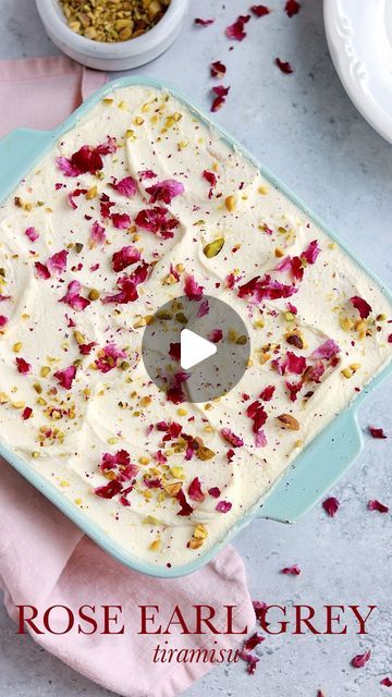 Whitney DePaoli | Sugar & Sparrow on Instagram: "ROSE EARL GREY TIRAMISU 🌹☕️(a d) this easy, no-bake dessert has the most glorious floral flavor thanks to @amoretti Rose Syrup 🙌🏼It’s so versatile, y’all. I used it to infuse the Earl Grey tea before soaking the ladyfinger layers, added it to the mascarpone whipped cream, and even love it in my morning coffee! ⁣ ⁣ Get free shipping at amoretti.com with SPARROWCOFREESHIP⁣  ⁣ EARL GREY TIRAMISU ⁣ ⁣ Rose Earl Grey Concentrate:⁣ 4 Earl Grey tea bags ⁣ 1 ½ cups boiling water⁣ 2 tsp granulated sugar⁣ 1 tablespoon Amoretti Rose Syrup ⁣ ⁣ Rose Mascarpone Cream:⁣ 1 ½ Cups heavy whipping cream, cold⁣ ⅓ cup granulated sugar⁣ ½ tsp vanilla extract⁣ 2 Tbsp Amoretti Rose Syrup⁣ 8 oz mascarpone cheese, room temperature⁣ ⁣ Assembly:⁣ 20 ladyfinger cookie Earl Grey Tiramisu, Tiramisu Trifle, Mascarpone Whipped Cream, Lady Finger Cookies, Rose Syrup, Mascarpone Cream, Sugar Rose, Ninja Creami, Bake Dessert