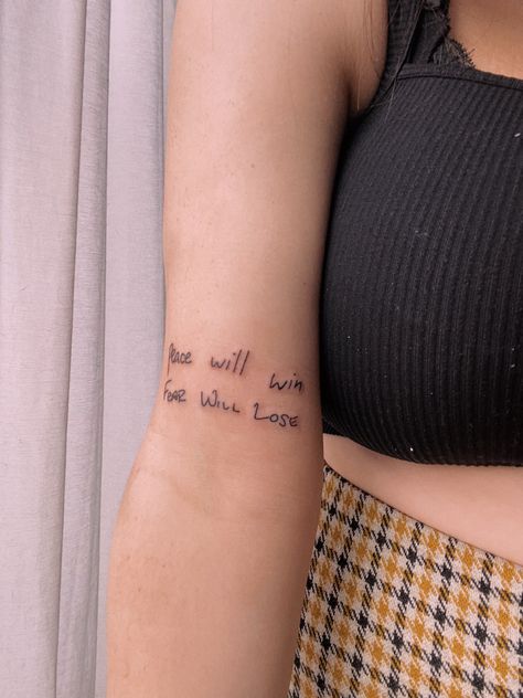 Let's Get Lost Tattoo, Seek Discomfort Tattoo, Leap Of Faith Tattoo, Louis Tomlinson It Is What It Is Tattoo, She’s Not Afraid Tattoo One Direction, Peace Will Win Fear Will Lose Tatoo, Peace Will Win Fear Will Lose, Lost Tattoo, Faith Tattoo