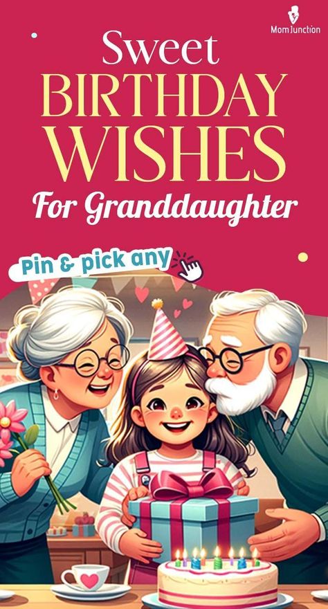 Your grandchild’s birthday is nearing, and you want to do something special for her. Sending birthday wishes for granddaughter would not only make her feel loved, but she may cherish these memories for a long time. Granddaughters are a blessing in the lives of grandparents. Grandaughter Birthday Wishes, Happy Birthday Grand Daughter, Birthday Wishes For Granddaughter, Birthday Rhymes, Lovely Birthday Wishes, Birthday Msg, 16th Birthday Wishes, Sending Birthday Wishes, Sweet Birthday Wishes