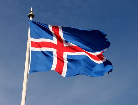 Iceland #flag All World Flags, Iceland Flag, Best Campervan, Flag Coloring Pages, South Iceland, Iceland Reykjavik, Nordic Countries, World Geography, Iceland Travel