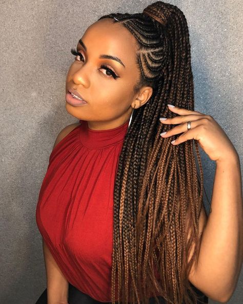 50 Goddess Braids Hairstyles for 2021 to Leave Everyone Speechless Goddess Braids Updo, Goddess Braid Styles, Dunner Wordend Haar, Traditional Hairstyle, Goddess Braids Hairstyles, Long Box Braids, Braided Cornrow Hairstyles, Ethnic Hairstyles, Feed In Braid