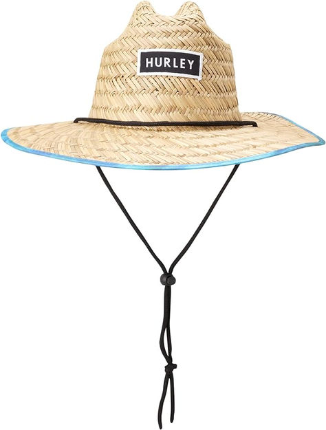 Hurley Men's Straw Hat - Bayside Lifeguard Straw Sun Hat. Summer Vacation Pool Boating Travel Essentials Cruise #ad Lifeguard Hat, Mens Sun Hats, Outdoor Cap, Hat Fits, Straw Sun Hat, Hat Summer, Summer Hat, Summer Hats, Sun Hat