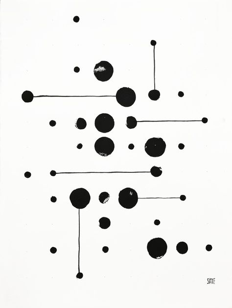 Black and White Abstract print. Original executed in black block ink, sumi ink, graphite. Original shown at "Dots and Lines" opening March 28th 2017 Sausalito, California. Abstract Line Art Black And White, Dots And Lines Art, Abstract Art Lines Pattern, Abstract Black And White Art Prints, Black White Graphic Art, Graphic Abstract Art, Dot Line Art, Line And Dot Art, Black And White Design Art