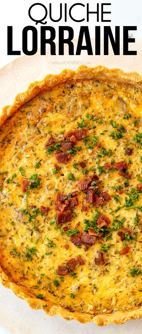 Best Quiche Lorraine Recipe, Best Quiche, Homemade Quiche, Quiche Lorraine Recipe, Homemade Pie Crust Recipe, Quiche Recipes Easy, Carlsbad Cravings, Crustless Quiche, Homemade Pie Crusts