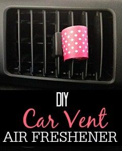 Dealing with bad car smell? Try this easy DIY Car Vent Air Freshener. It works great with essential oils. Diy Air Freshener, Diy Essentials, Car Organization, Car Smell, Car Vent, Young Living Oils, Diy Cleaners, Car Freshener, Essential Oil Uses