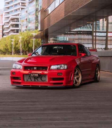 𝑫𝒂𝒊𝒍𝒚🅖︎🅣︎🅡︎™ on X: "Red Nissan GTR-R34 Skyline 🔴 https://t.co/cMNJXQBQ1z" / X Nissan Gtr 34, Nissan R34, Nissan Gtr R34, R34 Skyline, Datsun Car, Nissan Skyline R34, Gtr R34, Skyline R34, Bikes And Cars