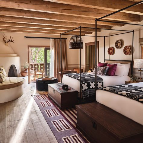 Santa Fe Bedroom, Costa Rica Hotel, Western Hotel, Lodge House, Luxury Hotel Room, Luxury Suite, White Barn, Hotel Rooms, Resort Collection