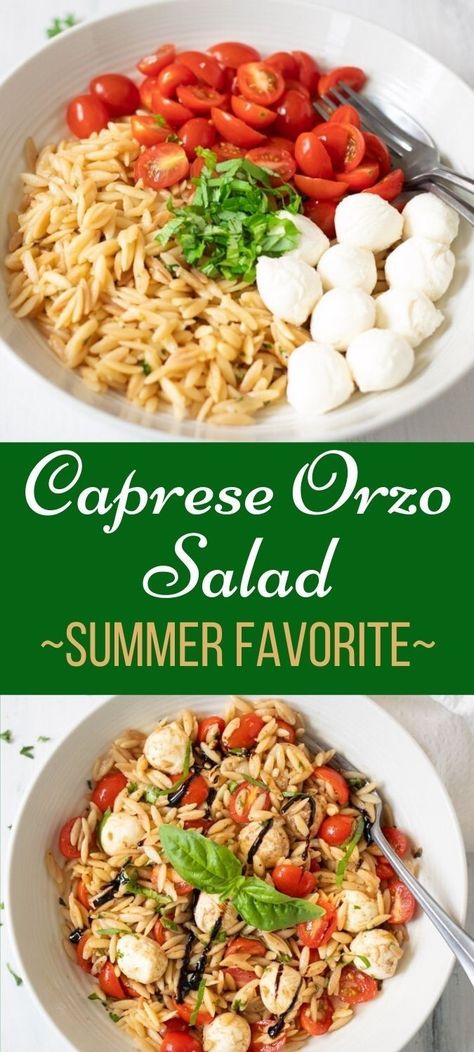 Orzo Salads, Caprese Orzo, Sonoma Diet, Pesto Orzo, Salad Caprese, Ensalada Caprese, Caprese Recipes, Orzo Salad Recipes, Pesto Salad