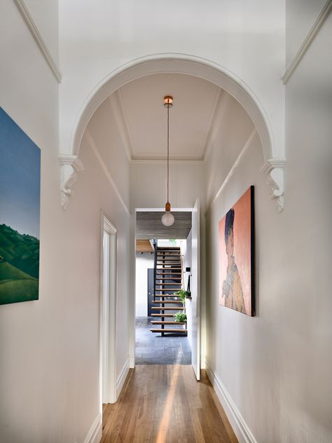 Gallery of Project Nymph / Zen Architects - 4 Timber Pergola, Dome Building, Victorian Terrace House, Farmhouse Side Table, Melbourne House, Pergola With Roof, Victorian Terrace, Fireplace Makeover, Terraced House