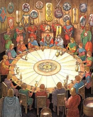 The Round Table. King Arthur's Knights, Knights Of The Round Table, King Arthur Legend, Era Victoria, Mists Of Avalon, Medieval Romance, Roi Arthur, Arthurian Legend, Medieval History