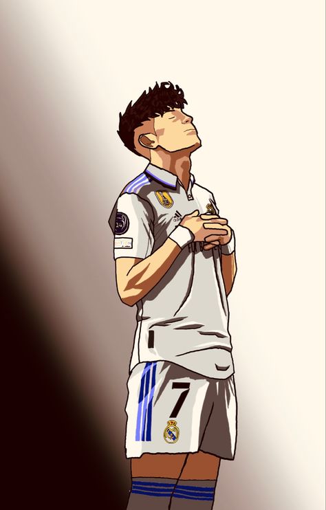 Ps5 Setup, Football Art, Fantasy Concept Art, Anime Oc, Cartoon Art Styles, Cristiano Ronaldo, Neymar, Real Madrid, Ronaldo