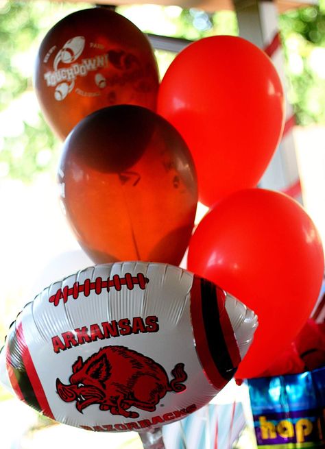 Arkansas Razorbacks Birthday Party Ideas | Photo 11 of 15 | Catch My Party Razorback Birthday Party, Razorback Party, Gameday Party, Tailgate Essentials, Arkansas Razorback, Basketball Party, Boys Birthday Party, 6th Birthday Party, Arkansas Razorbacks