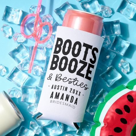 Nashville Bachelorette Koozies, Boots Booze And Besties, Nashville Party Theme, Nashville Themed Bachelorette Party, Bachelorette Party Themes Nashville, Nashville Bachelorette Party Themes, Country Themed Bachelorette Party, Cowgirl Themed Bachelorette Party, Country Bachelorette Party