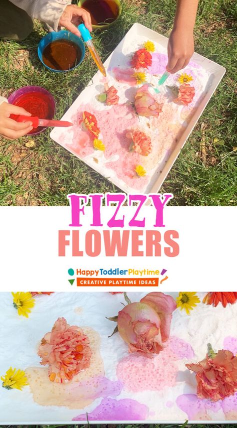 Easy Stem, Baking Soda Vinegar, Flowers Easy, Stem Activity, Stem Steam, Steam Activities, Program Ideas, Stem Activities, Toddler Preschool