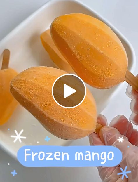 Lemon8 · Super delicious frozen mango · @Yumfood Mango Popsicles, Sommer Mad, Frozen Mango, Lost 100 Pounds, Sweet Dishes Recipes, God Mat, Sweet Snacks Recipes, Sopot, Recipes Crockpot