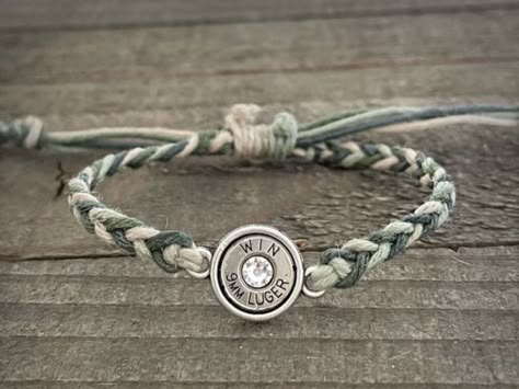 Get your Bullets For Belles hand braided camo bracelet today! 🌲🦌 #bulletsforbelles #bulletjewelry #country #camo #camouflage #bracelet #handmade #countrygirl #etsy #shoponline Country Boy Gifts, Country Girl Jewelry, Camo Jewelry, Camo Bracelet, Shotgun Shell Crafts, Country Accessories, Southern Jewelry, Bullet Crafts, Western Fashion Jewelry