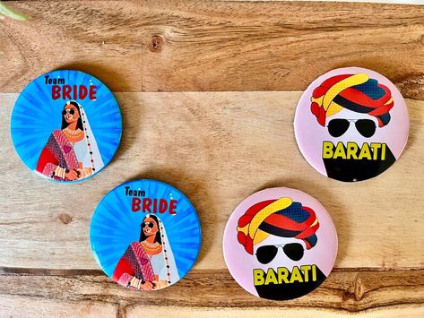 Welcome Gift For Barati, Wedding Badges Indian, Welcome Favors, Bride Maids, Wedding Badges, Wedding Brooches, Wedding Flower Jewelry, Indian Wedding Favors, Brooch Wedding