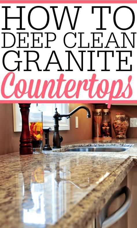 Clean Granite Countertops, Cleaning Granite Countertops, How To Clean Granite, Homemade Toilet Cleaner, Clean Baking Pans, Deep Cleaning Hacks, Hardwood Floor Cleaner, Cleaning Painted Walls, Glass Cooktop