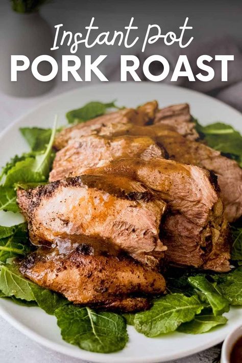 The Easiest Instant Pot Pork Roast | Wholefully Instant Pot Pork Roast Recipe, Pressure Cooker Pork Roast, Pork Leg Roast, Simple Smoothie Recipes, Boneless Pork Shoulder Roast, Pork Sirloin Roast, Pork Roast Recipe, Boneless Pork Roast, Pressure Cooker Pork