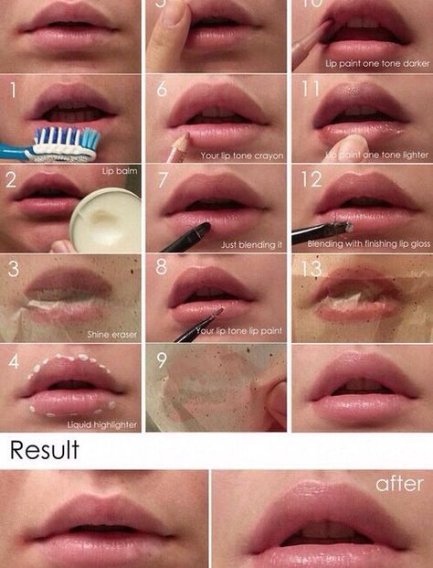 How to get thicker lips Rich Ridges Lips, Refreshing Makeup Look, Branding Styles, Makeup Bibir, Diy Lip Plumper, Cool Makeup, Diy Deodorant, Make Up Tutorials, Makeup Hacks Tutorials