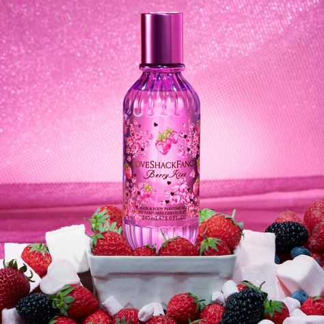 Berry Kiss Body & Hair Perfume Mist - LoveShackFancy | Sephora Loveshackfancy Perfume, Raspberry Perfume, Berry Perfume, Perfume Mist, Hair Perfume, Body Hair, Body Mist, Smell Good, Sephora