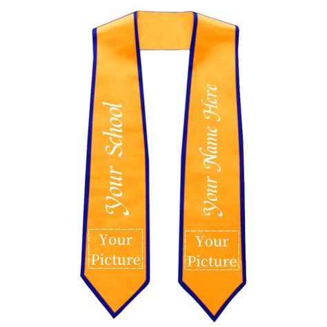 TOPTIE Personalized Graduation Stole Custom Graduation Shawl for Class of 2024 Length 72 Graduation Shawl, Graduation Sash, Graduation Stole, Class Of 2024, Custom Products, Choir, Wonderful Time, Online Design, Shawl