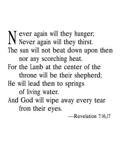 Revelation 7:16-17 Revelation Verses, Revelation 7:17, Revelation 4:8, Revelations Quotes, Revelation 15:3-4, Revelation 21:1-4, Revelation 3:15-16, Revelation 13:16-17, Revelation 16