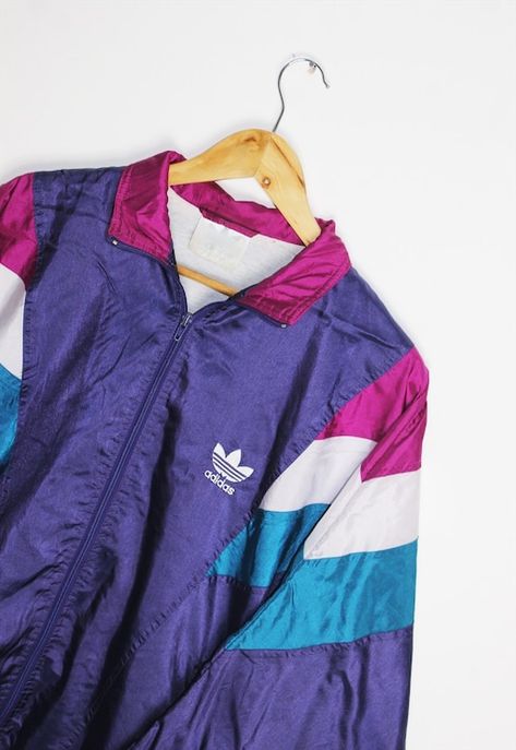 ASOS Marketplace | Buy & sell new, pre-owned & vintage fashion Adidas 80s Outfit, 80s Men Outfits, 80s Workout Costume, Adidas Vintage Jacket, 80s Windbreaker, Sports Jackets Women, Adidas Windbreaker, Adidas Vintage, 80s Outfit