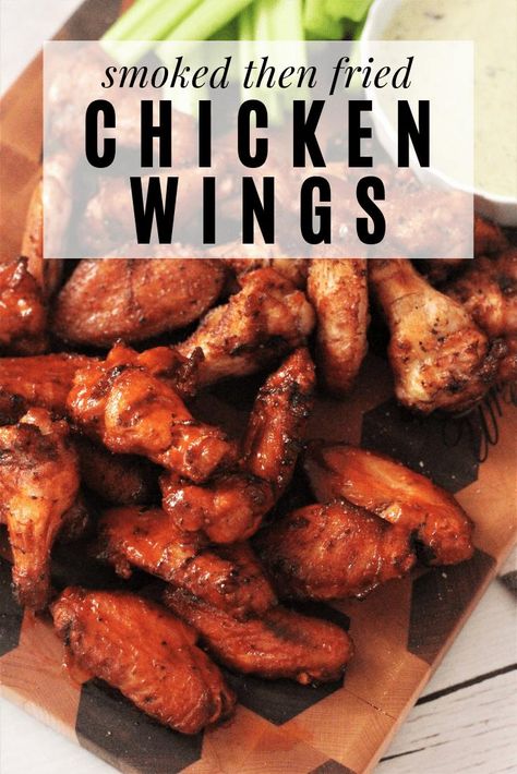 Fried Chicken Wings Recipe, Deep Fried Chicken Wings, Air Fry Chicken Wings, Hey Grill Hey, Smoker Bbq, Smoked Wings, Smoked Chicken Wings, Bbq Chicken Salad, Chicken Wings Recipe