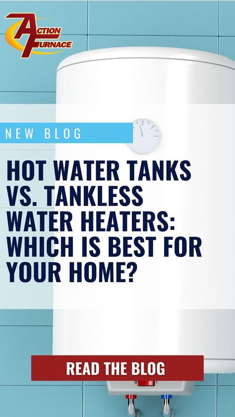 When it’s time to install a new water heater in your home, you’ll be faced with some choices. Hot water tanks and tankless water heaters have the same purpose: they deliver hot water when you need it. But they do this in different ways. Hot Water Tanks, Water Heater Installation, Water Tanks, Water Heaters, Tankless Water Heater, Hot Water Heater, Water Systems, Water Heater, Water Tank