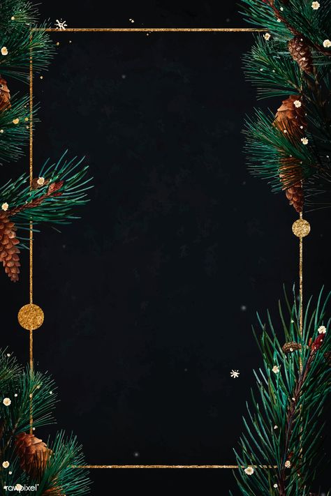 Blank golden rectangle Christmas frame vector | premium image by rawpixel.com / PLOYPLOY Christmas Letter Template, Christmas Wreath Designs, Golden Rectangle, Golden Wallpaper, Merry Christmas Vector, Christmas Wallpaper Backgrounds, Christmas Frame, Christmas Phone Wallpaper, Frame Vector